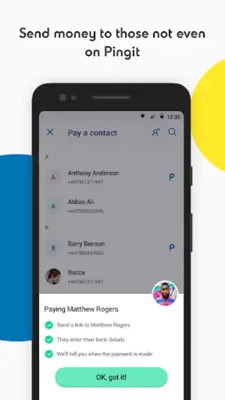 Pingit android App screenshot 2
